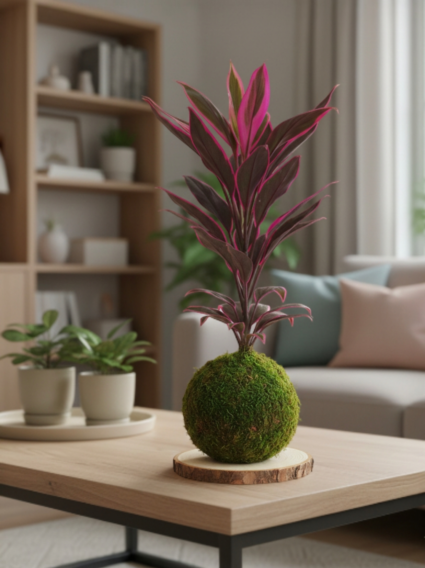 Kokedama Cordyline Fruticosa