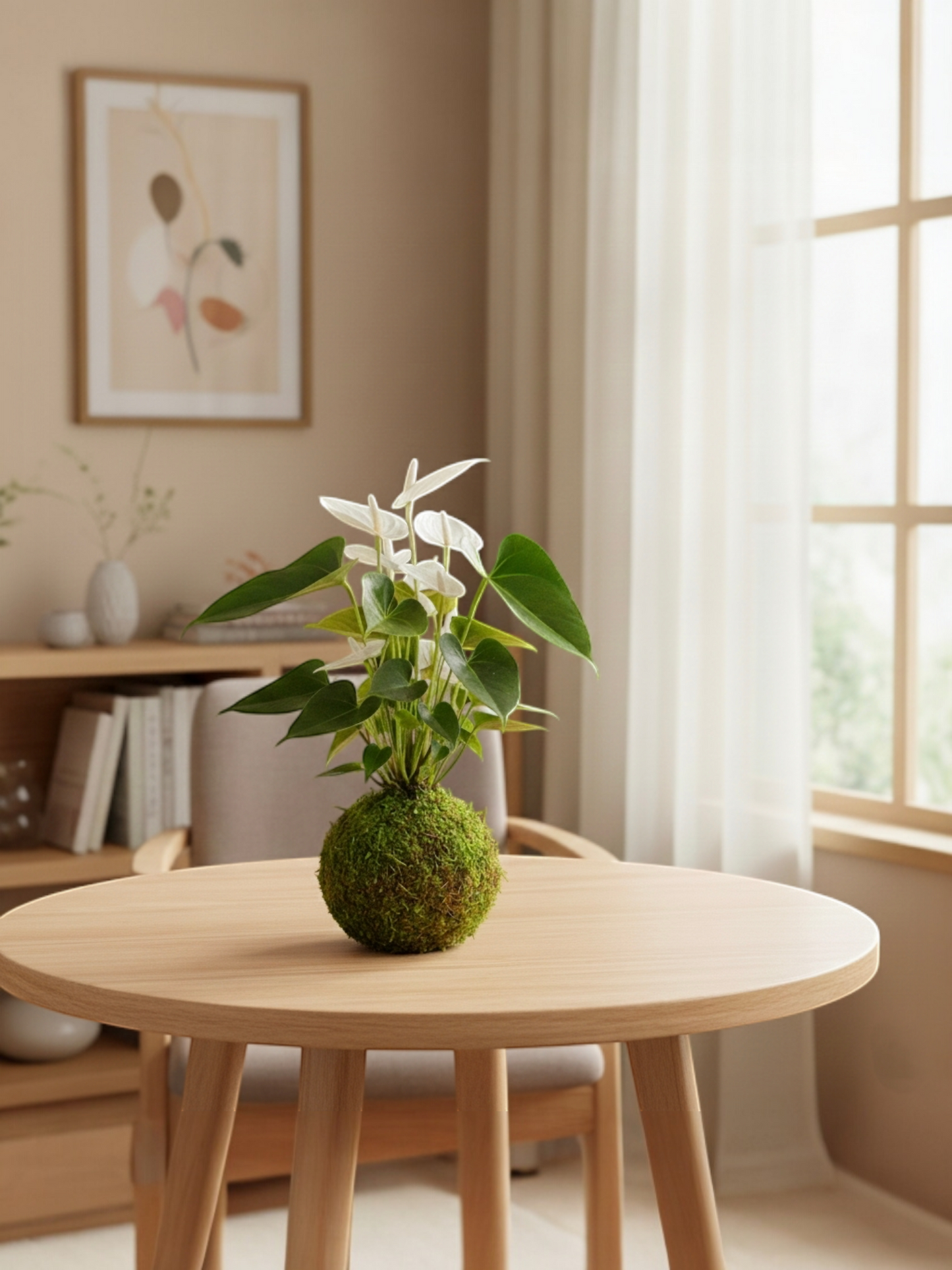 Kokedama Anturio de Colores