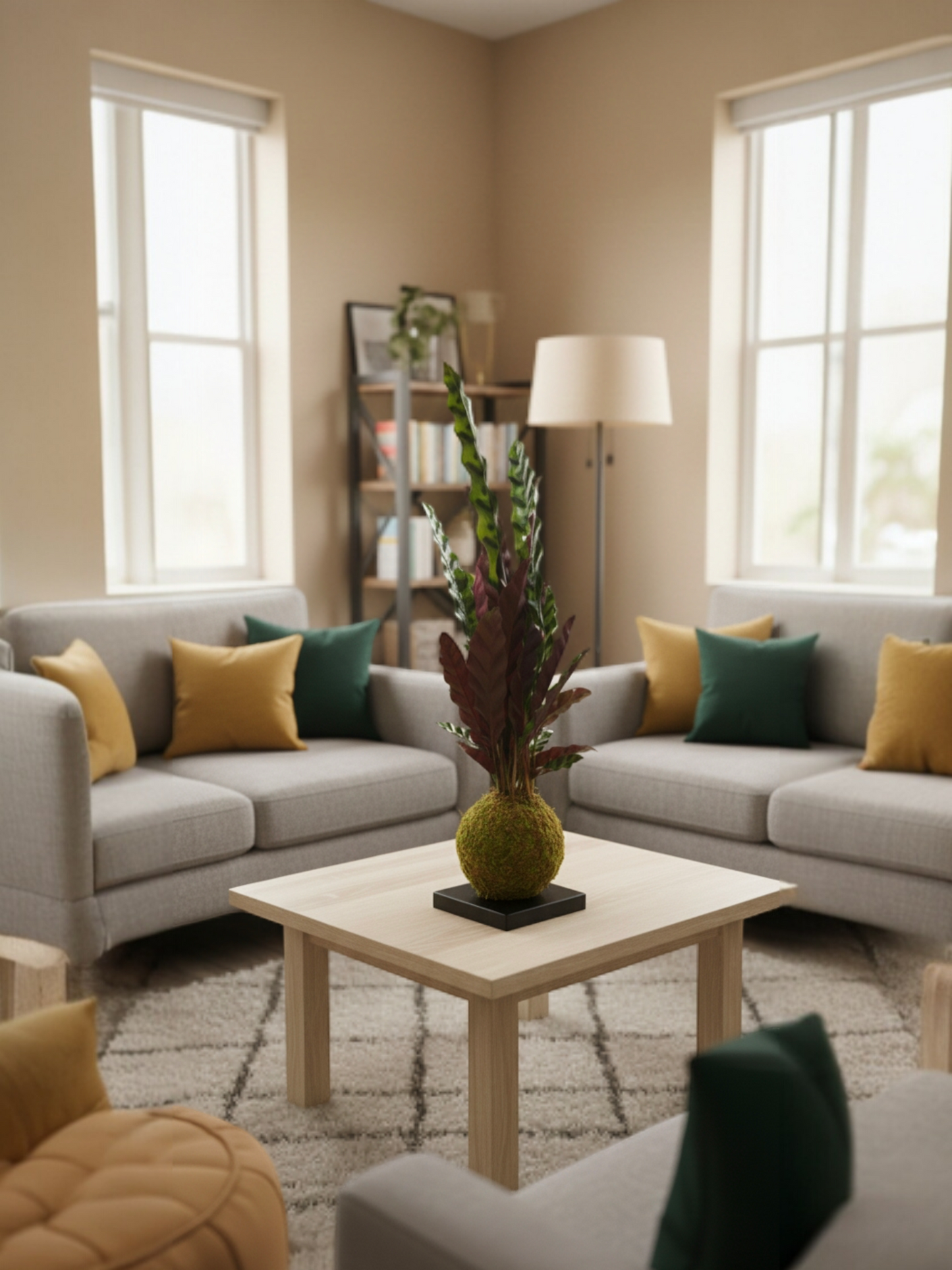 Kokedama Calathea Lancifolia