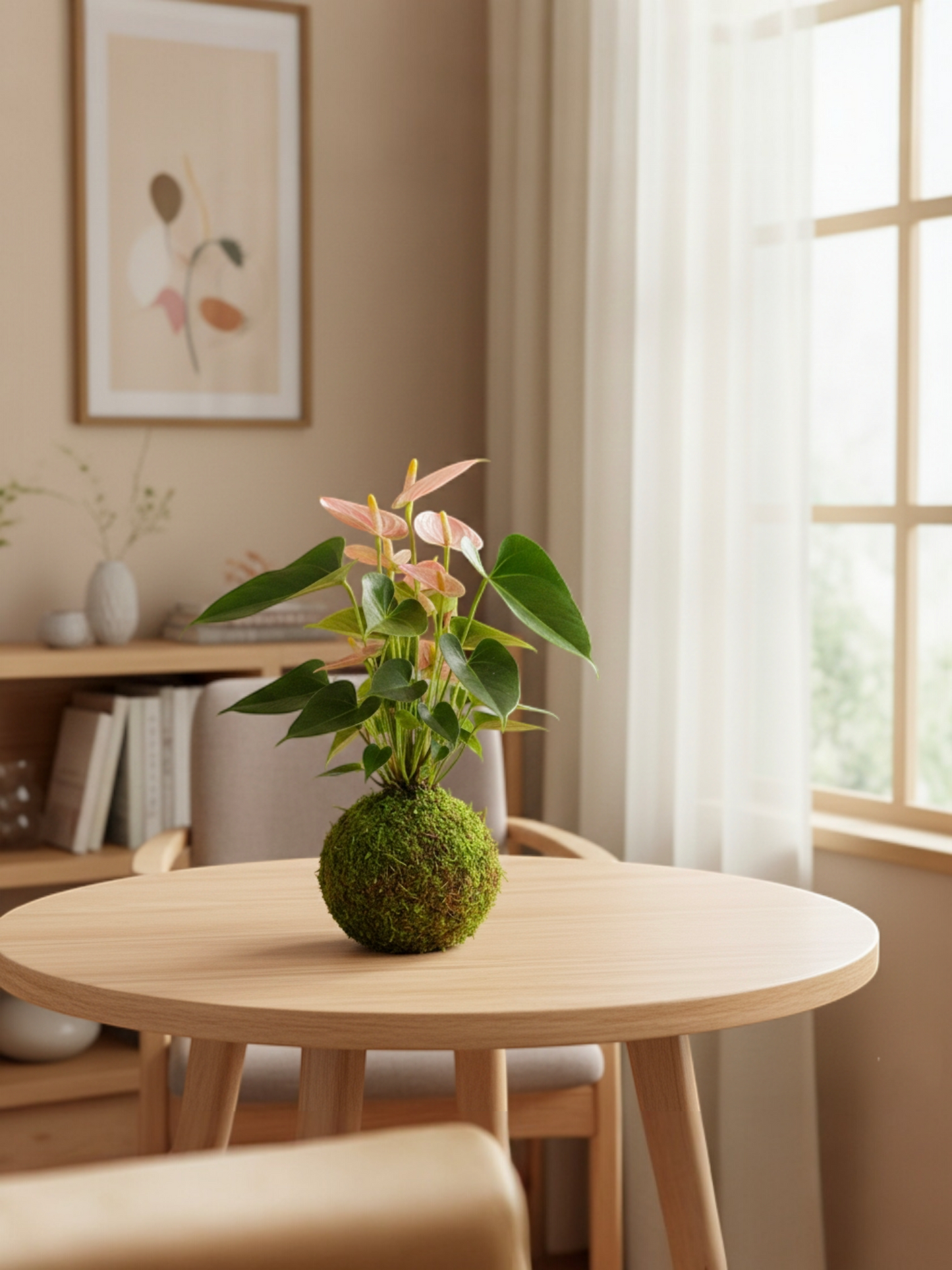 Kokedama Anturio de Colores