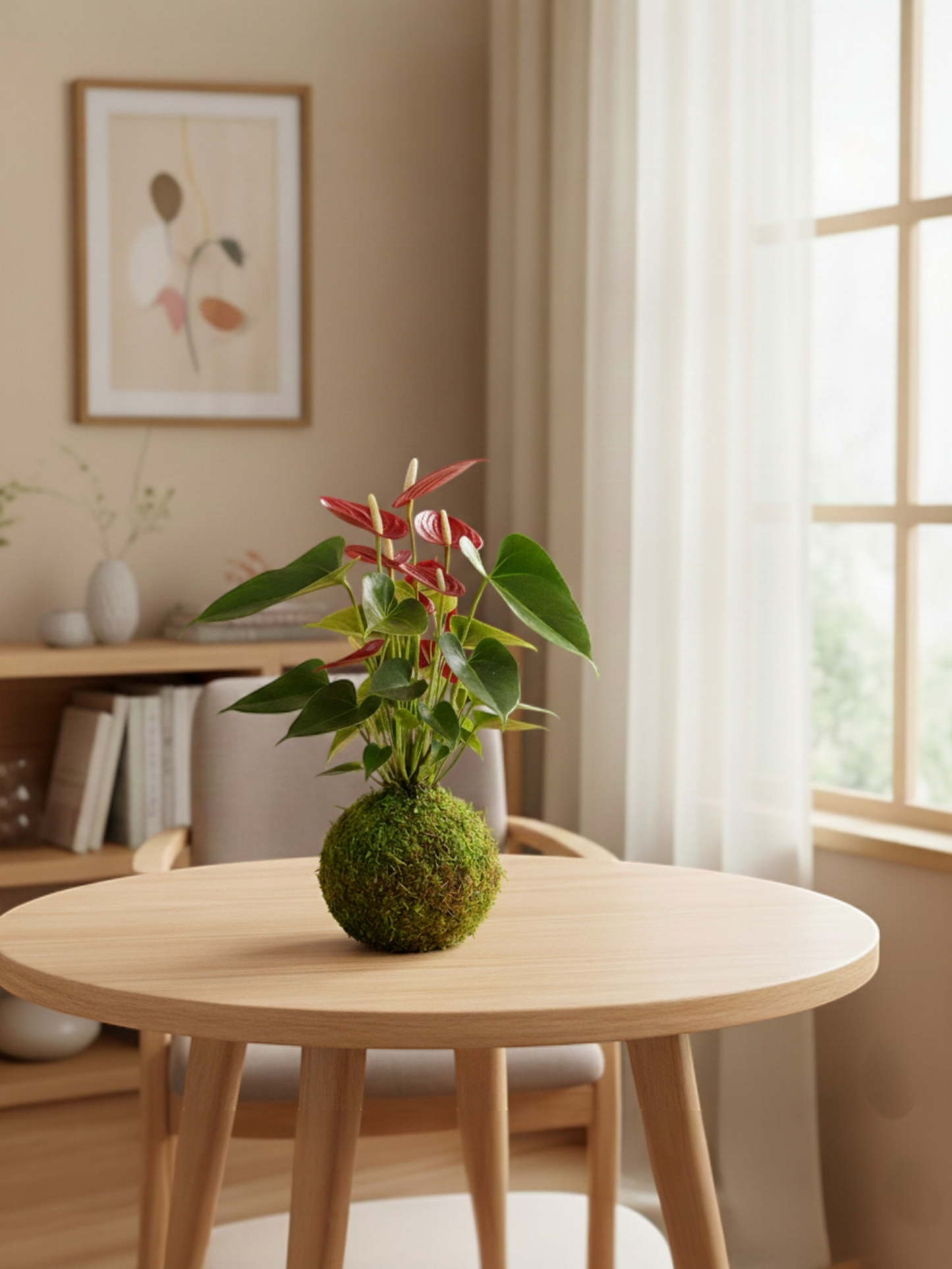 Kokedama Anturio de Colores